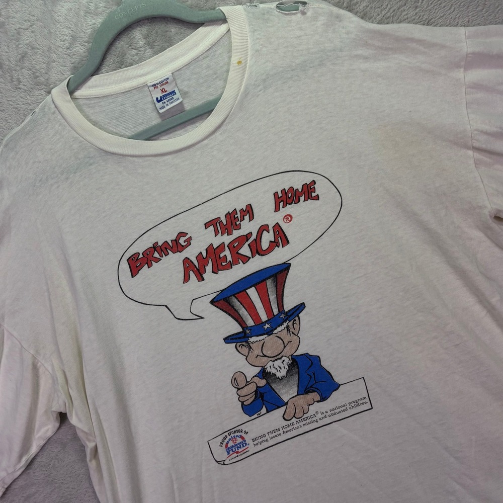 Vintage Ultimate Mens T-Shirt XL White Bring Them Home America Thrashed Graphic